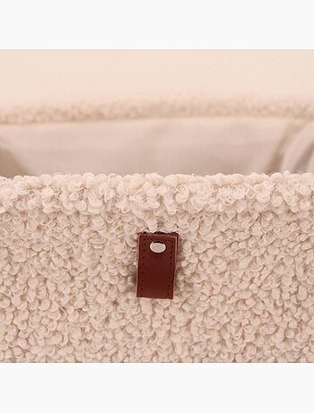 Cube de rangement en bouclette 31x31x31cm