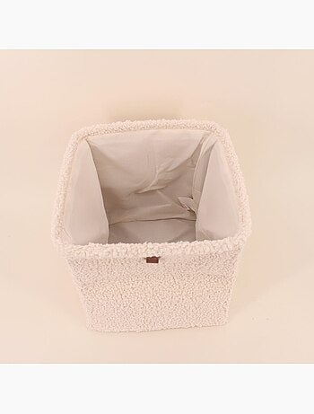 Cube de rangement en bouclette 31x31x31cm