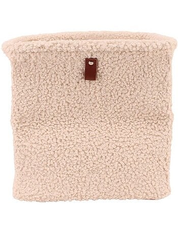 Cube de rangement en bouclette 31x31x31cm