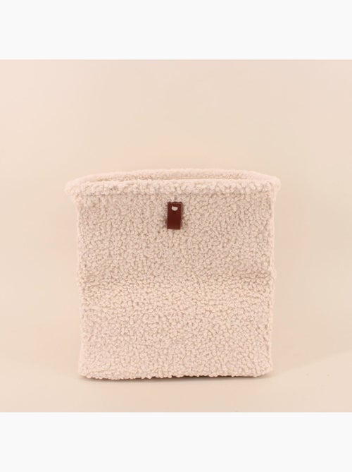 Cube de rangement en bouclette 31x31x31cm - Kiabi