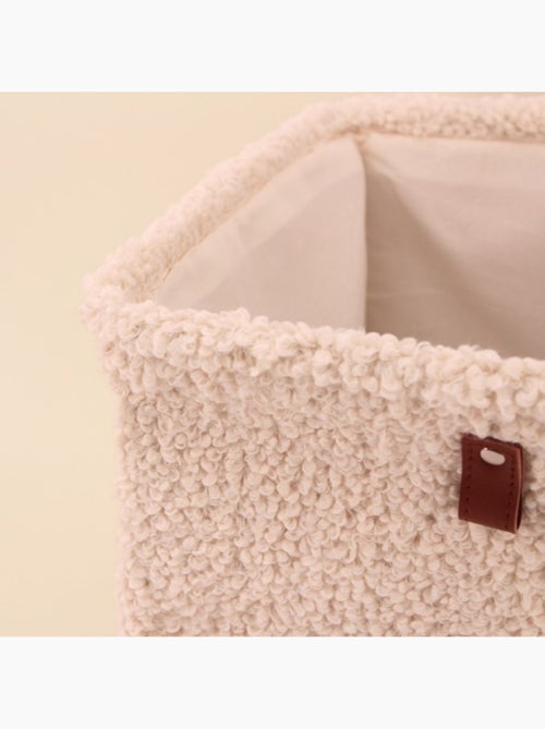 Cube de rangement en bouclette 31x31x31cm - Kiabi