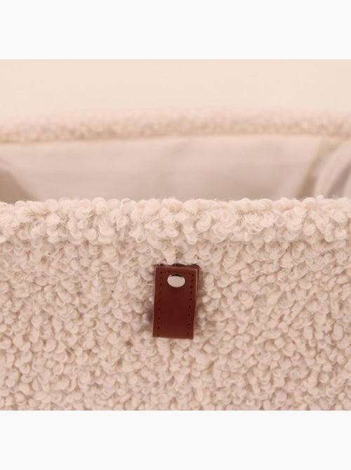 Cube de rangement en bouclette 31x31x31cm - Kiabi