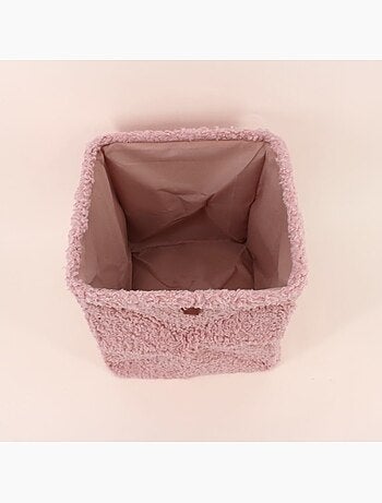 Cube de rangement en bouclette 31x31x31cm