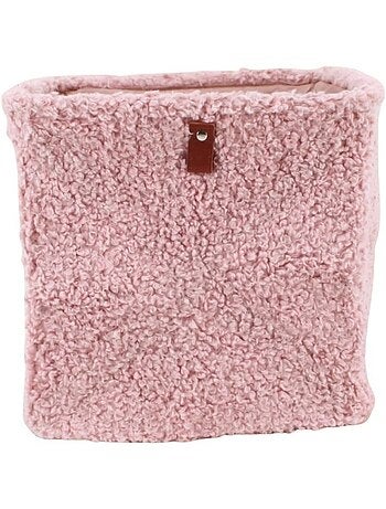 Cube de rangement en bouclette 31x31x31cm