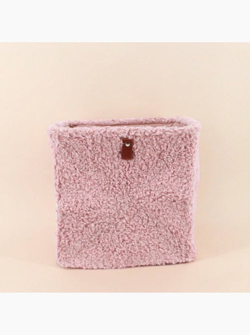Cube de rangement en bouclette 31x31x31cm - Kiabi