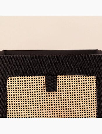 Cube de rangement en cannage 31x31x31cm
