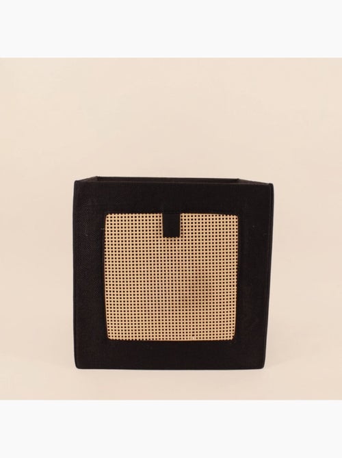 Cube de rangement en cannage 31x31x31cm - Kiabi Cube de rangement en cannage 31x31x31cm - Kiabi