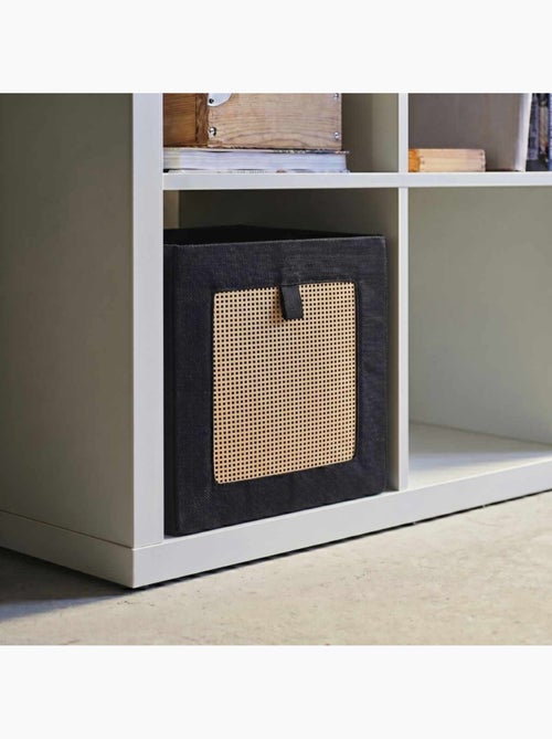 Cube de rangement en cannage 31x31x31cm - Kiabi Cube de rangement en cannage 31x31x31cm - Kiabi