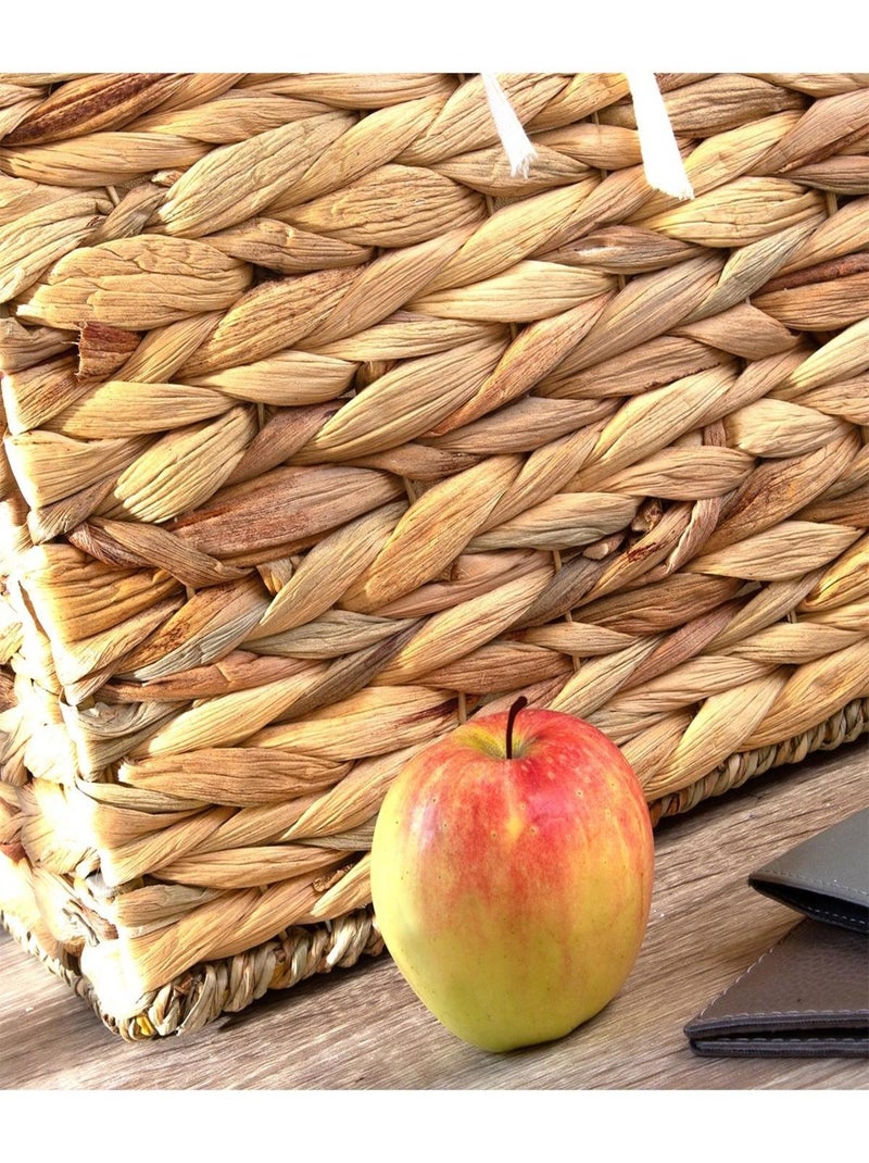 Cube De Rangement En Jacinthe D'eau - 32x32x32/33cm Beige - Kiabi