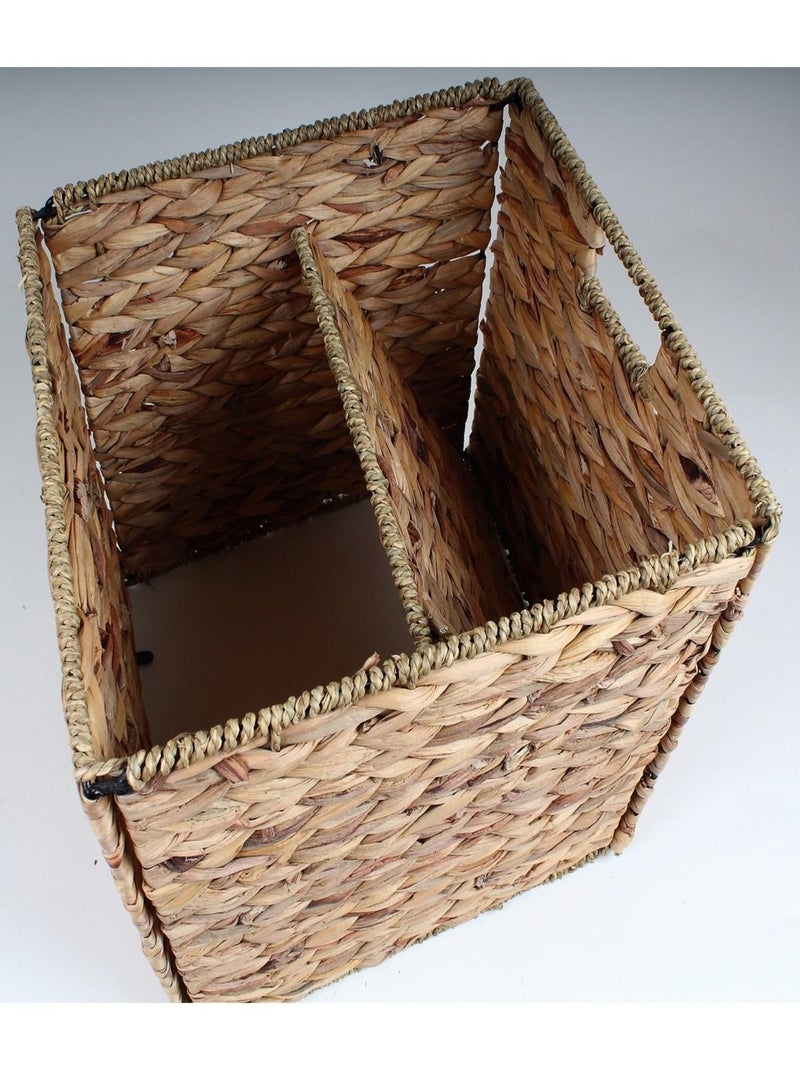 Cube De Rangement En Jacinthe D'eau - 32x32x32/33cm Beige - Kiabi