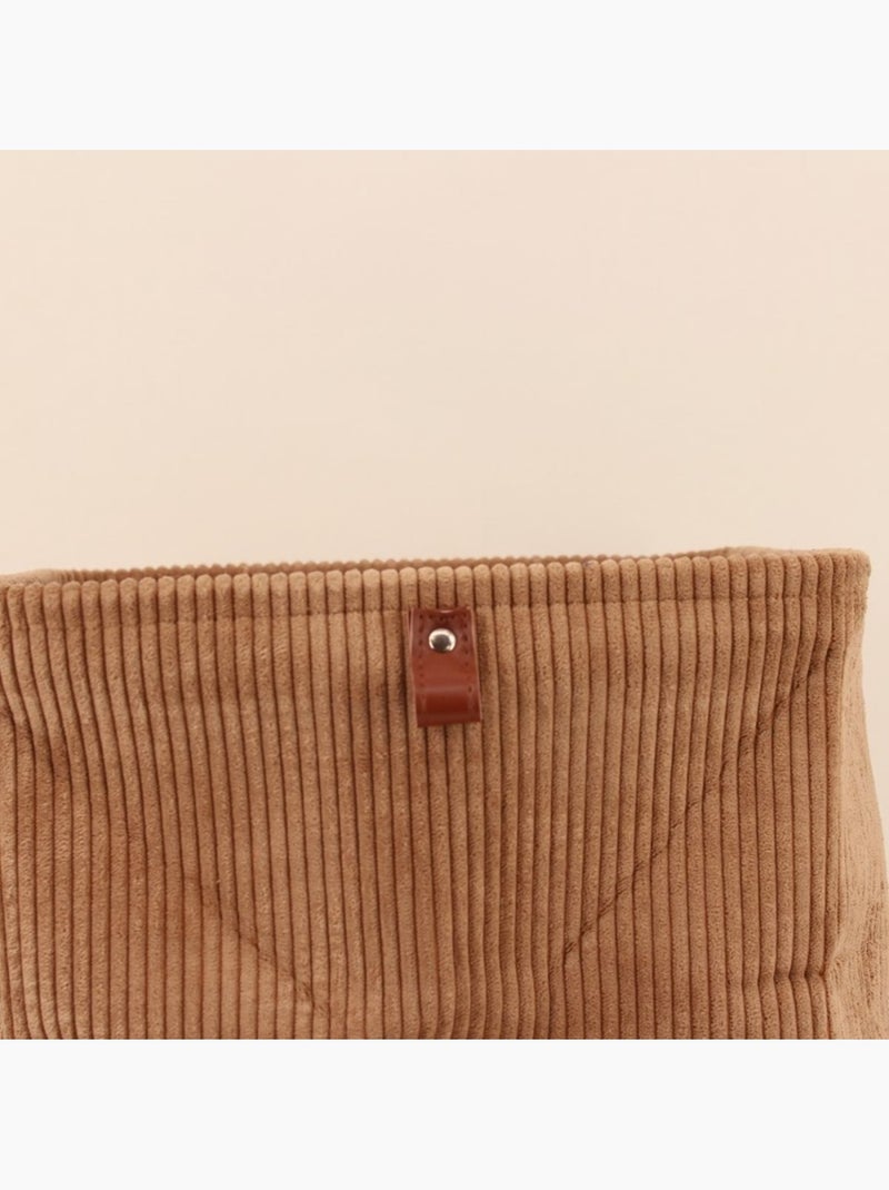 Cube de rangement en velours 31x3cm Marron - Kiabi