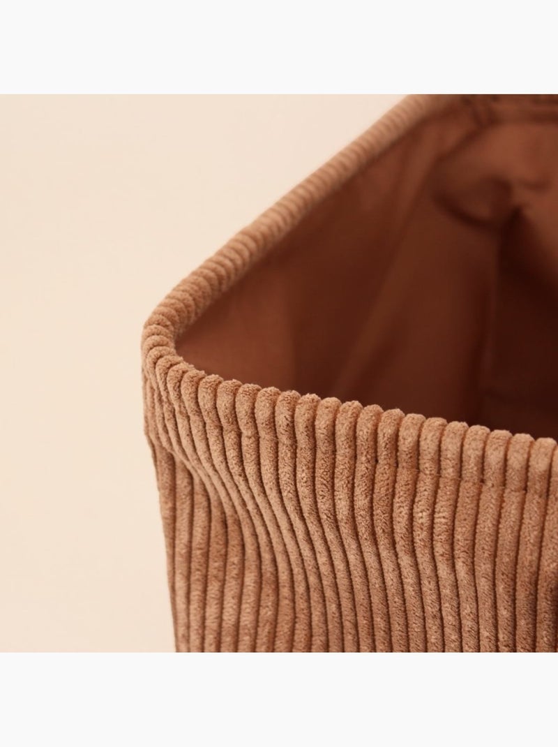 Cube de rangement en velours 31x3cm Marron - Kiabi