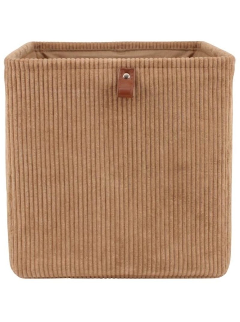 Cube de rangement en velours 31x3cm Marron - Kiabi