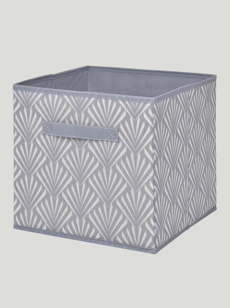 Cube de rangement imprimé Gris - Kiabi