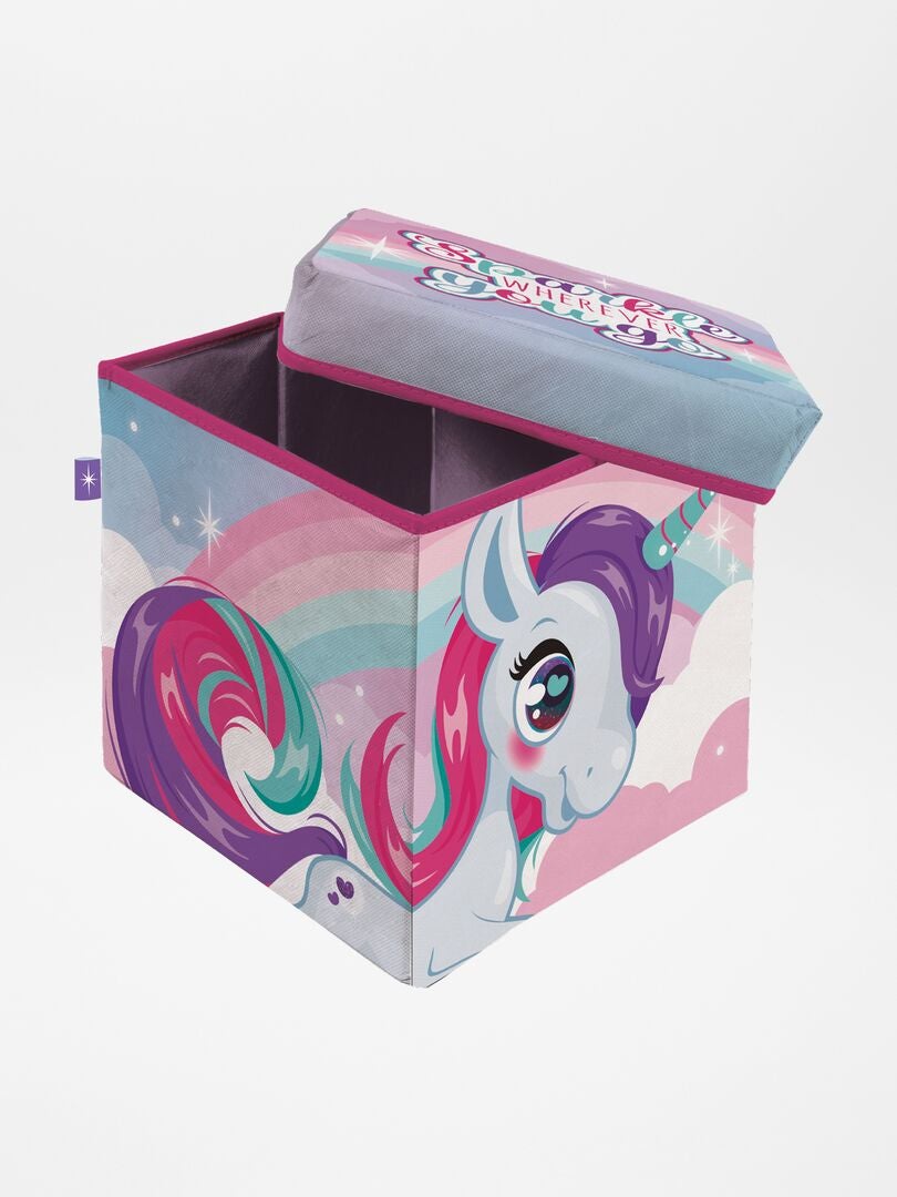 Cube de rangement licorne Rose - Kiabi