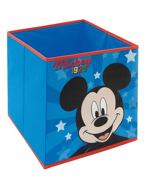 Cube de rangement 'Mickey' pliable                             bleu 
