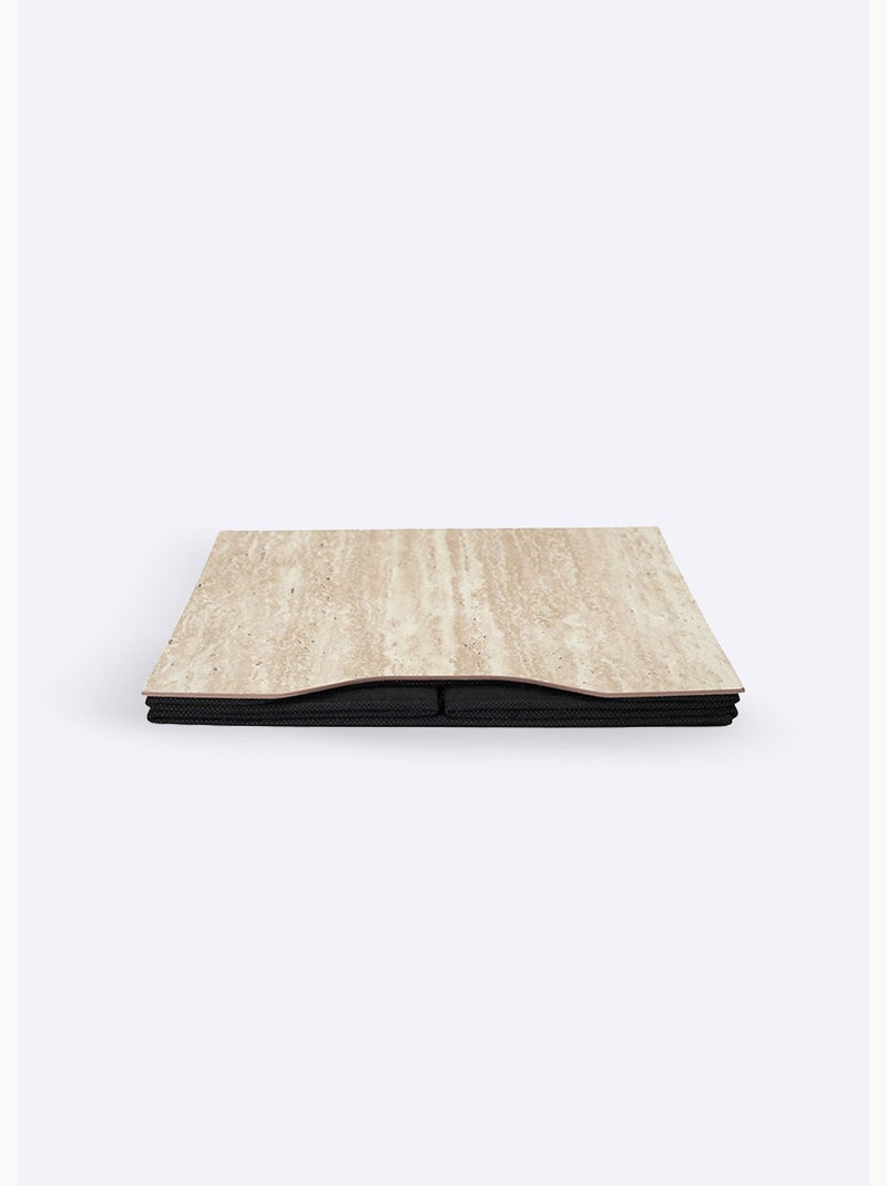 Cube de rangement pliable effet matière - AFIBEL Marron foncé - Kiabi