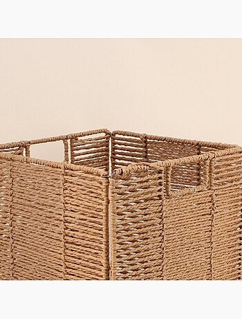 Cube de rangement pliable en corde 31cm