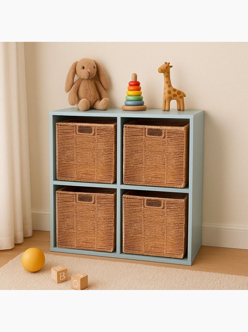 Cube de rangement pliable en corde 31cm Marron - Kiabi