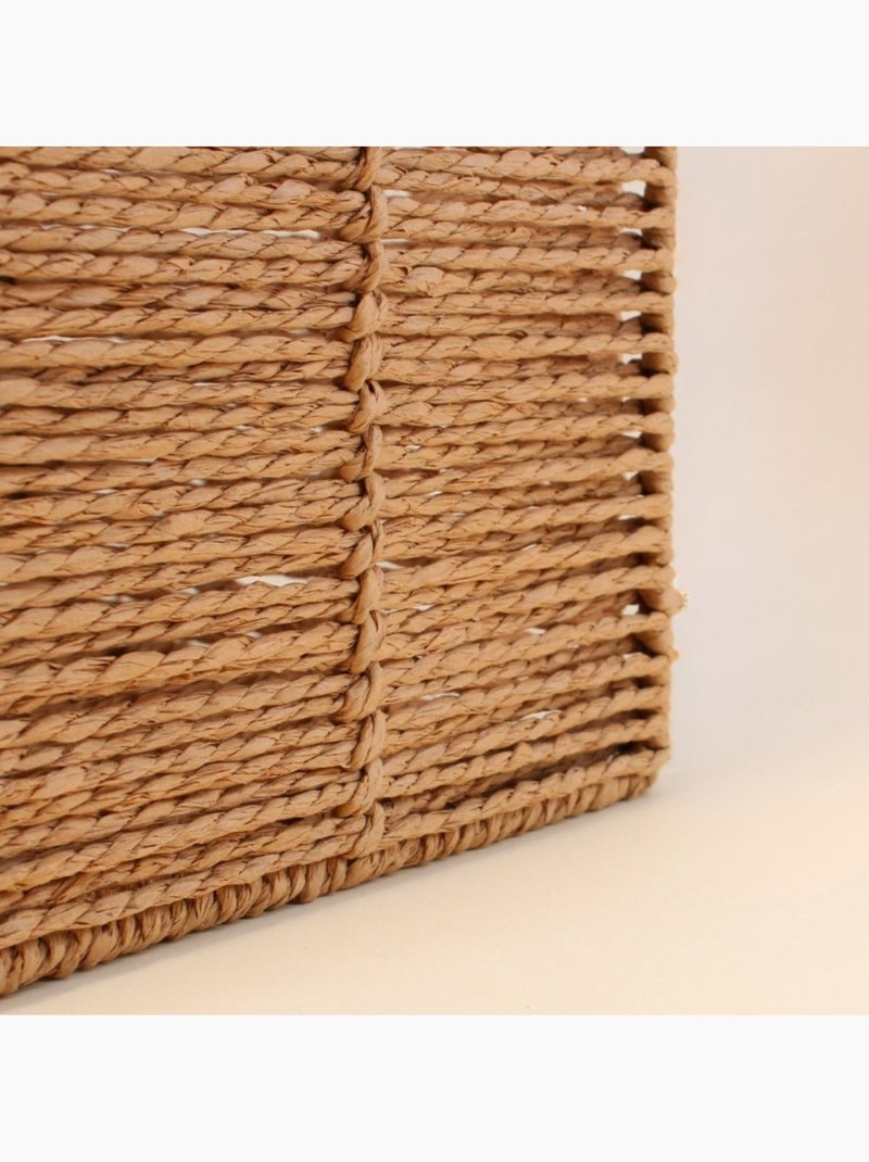 Cube de rangement pliable en corde 31cm Marron - Kiabi