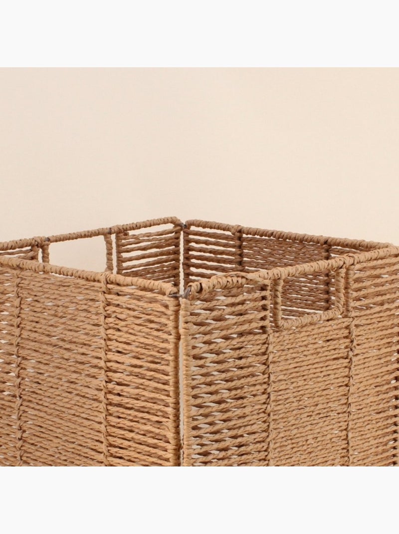 Cube de rangement pliable en corde 31cm Marron - Kiabi