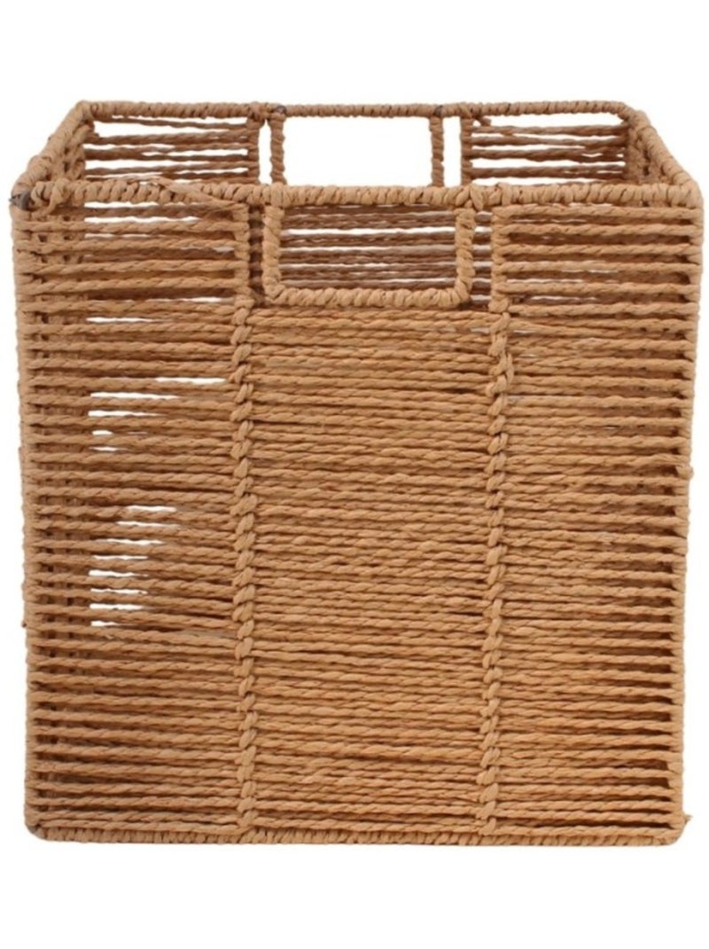 Cube de rangement pliable en corde 31cm Marron - Kiabi
