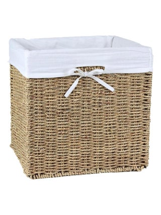 Cube De Rangement Pliable En Jonc De Mer 32 X 32 X 32 Cm