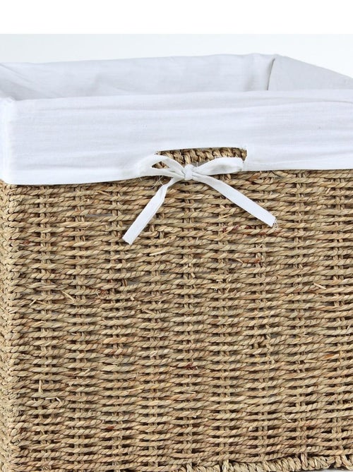 Cube De Rangement Pliable En Jonc De Mer 32 X 32 X 32 Cm - Kiabi