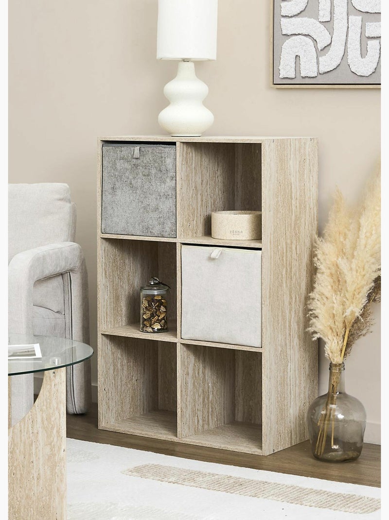 Cube de rangement pliable en tissu - AFIBEL Gris - Kiabi