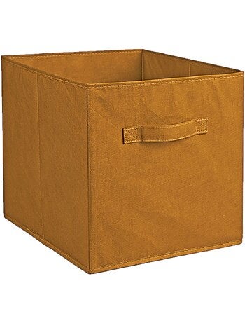 Cube de rangement pliable en tissu avec poignée