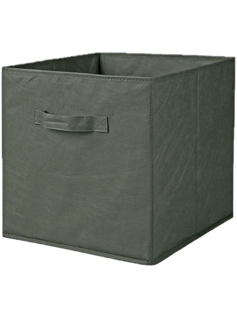 Cube de rangement pliable en tissu avec poignée Vert - Kiabi