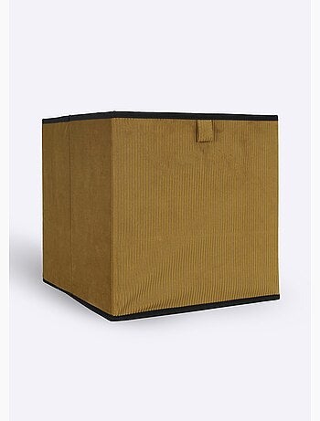 Cube de rangement pliable en velours - AFIBEL