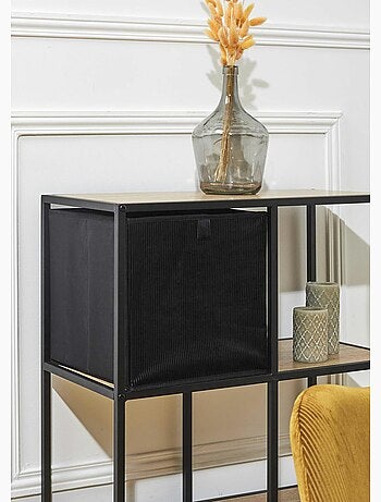 Cube de rangement pliable en velours - AFIBEL