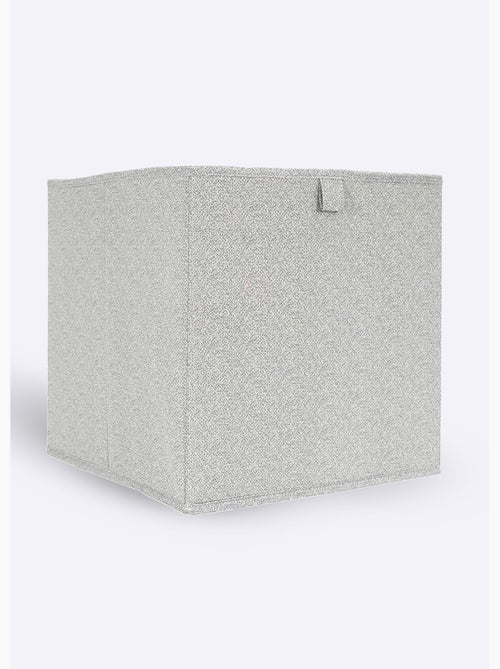 Cube de rangement pliable, tissu chiné - AFIBEL - Kiabi Cube de rangement pliable, tissu chiné - AFIBEL - Kiabi