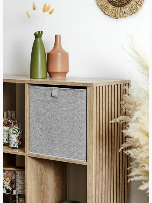 Cube de rangement pliable, tissu chiné - AFIBEL - Kiabi Cube de rangement pliable, tissu chiné - AFIBEL - Kiabi