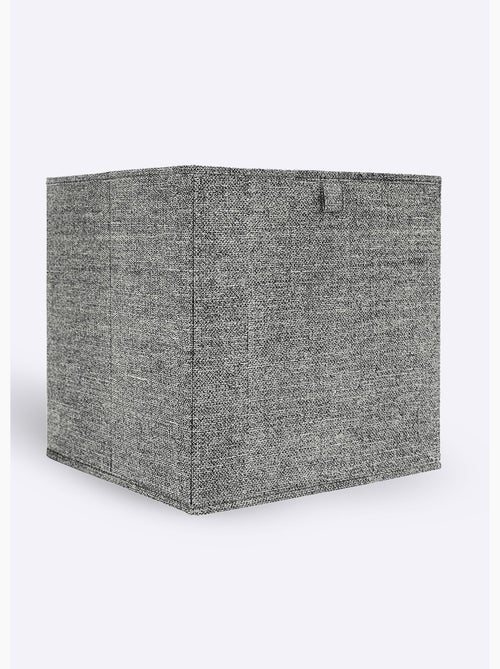 Cube de rangement pliable, tissu chiné - AFIBEL - Kiabi Cube de rangement pliable, tissu chiné - AFIBEL - Kiabi