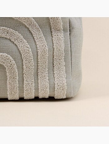 Cube de rangement tissu reliefs 31x31cm