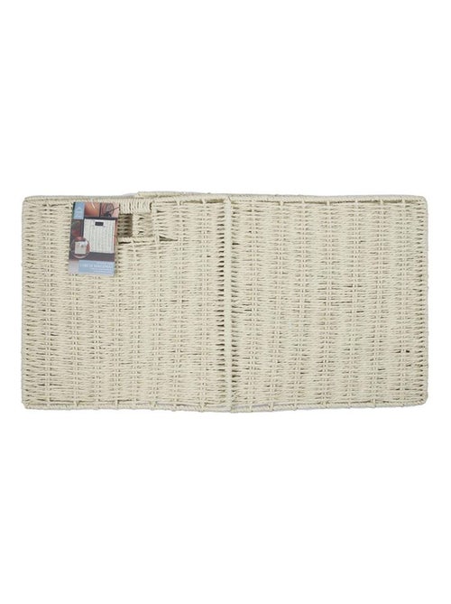 Cube de rangement tressé pliable - 30 x 30 cm - Beige - Kiabi