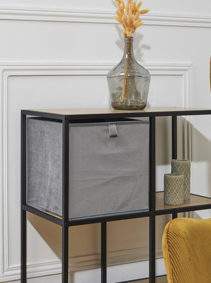 Cube de rangement VITALY Gris - Kiabi