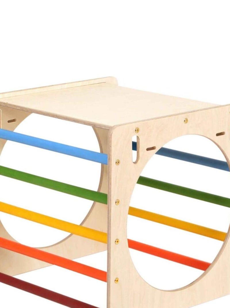 Cube d'escalade en bois pour enfants fabriqué en Europe KateHaa Bleu - Kiabi