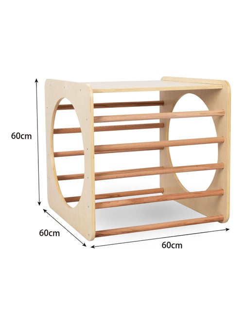 Cube d'escalade Montessori bois aire de jeux intérieur Mamabrum - Kiabi