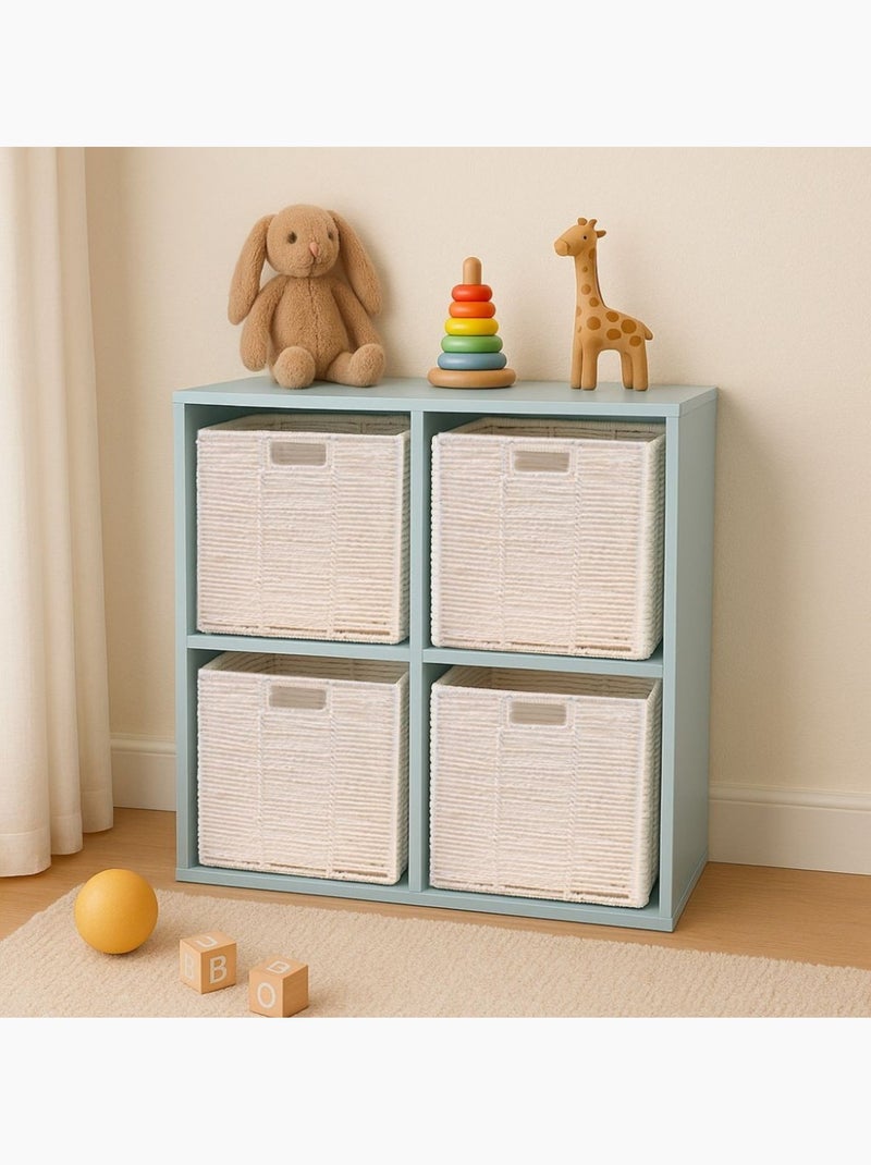 Cube rangement pliable en papier blanc 31x31x31cm Blanc - Kiabi