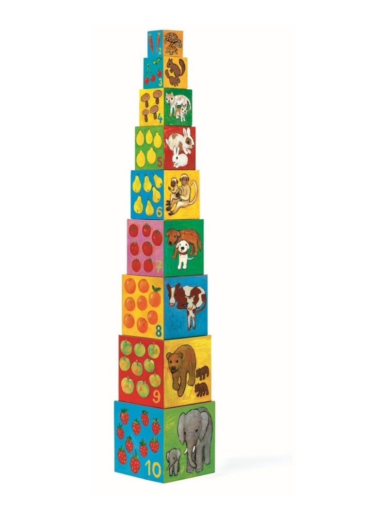 Cubes à empiler Mes Amis Multicolore - Kiabi