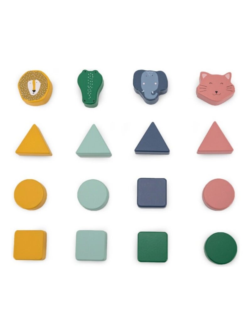 Cubes à formes en bois animaux N/A - Kiabi