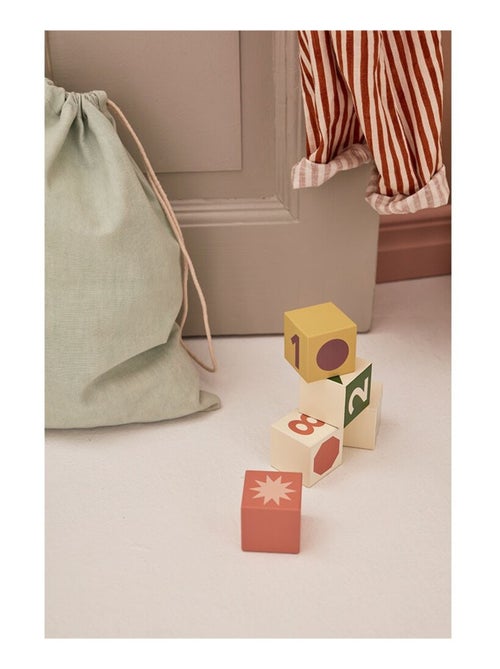 Cubes bois 10 pcs Edvin en coton - Kiabi
