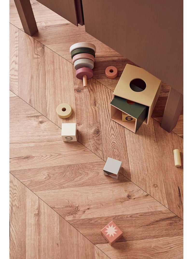Cubes bois 5 pcs Edvin en bois contreplaqué Multicolore - Kiabi