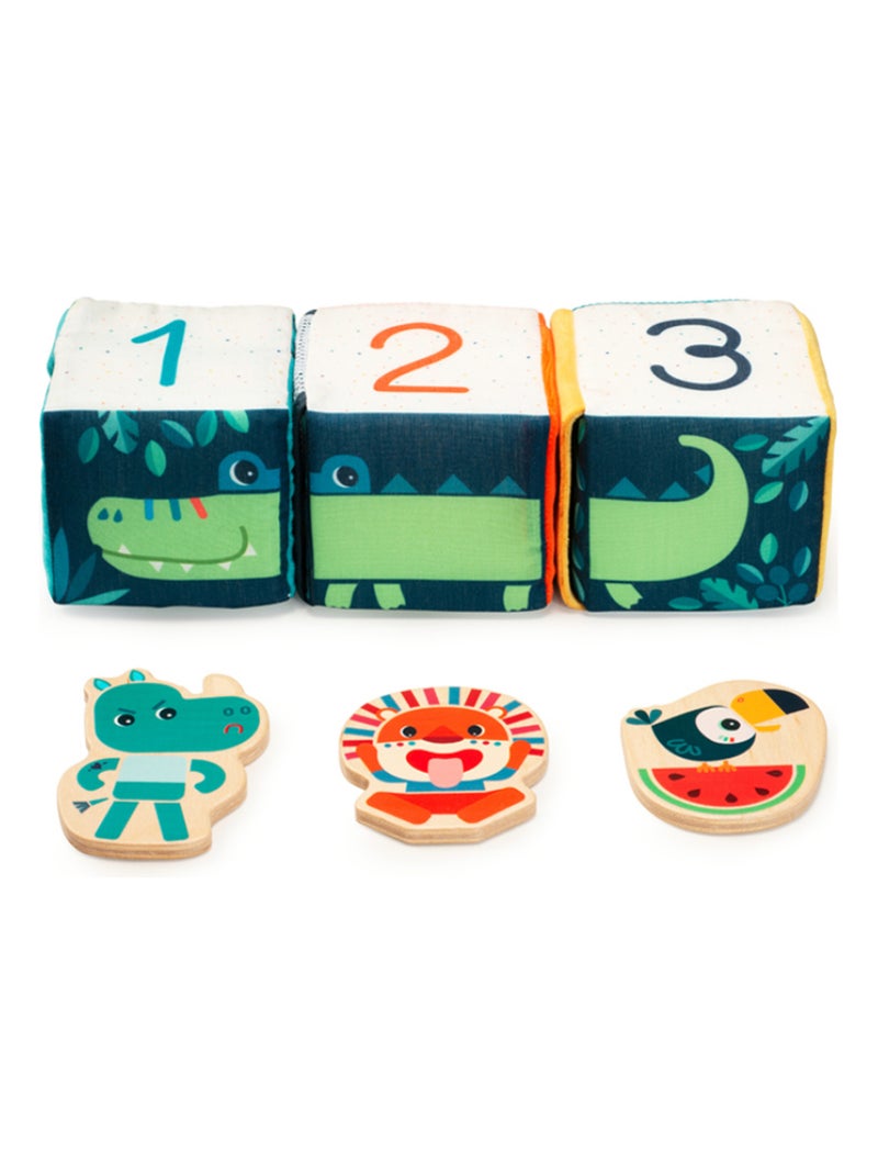 Cubes D'activités Cache Cache Jungle N/A - Kiabi