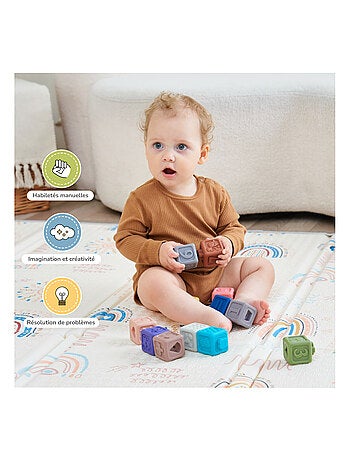 Cubes d'éveil à empiler avec son - Jeu d'éveil | SUPERBE BEBE