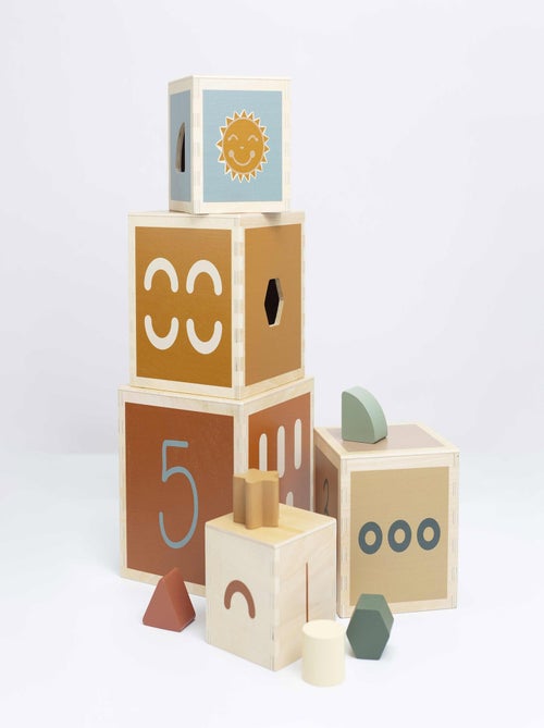 Cubes Empilables En Bois - Kiabi
