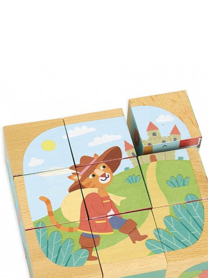 Cubes en bois - Les contes Beige - Kiabi